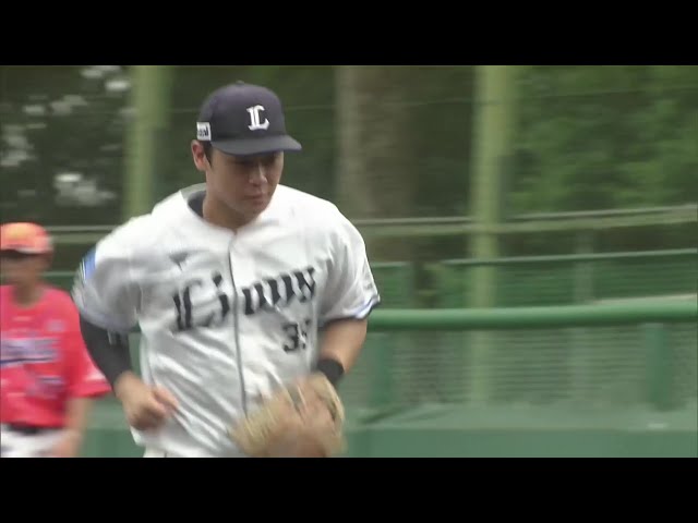 【ファーム】光る守備力!! ライオンズ・平沢大河 素早く正確なグラブトス!! 2025年8月12日 埼玉西武ライオンズ 対 オイシックス新潟アルビレックスBC