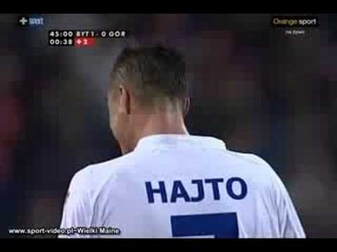 Polonia Bytom - Górnik Zabrze (Strzał Tomasza Hajty)