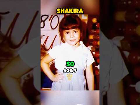 Shakira’s EVOLUTION: From Colombian Starlet to Music Queen 👑💃 (1977-2025) #evolution #shorts