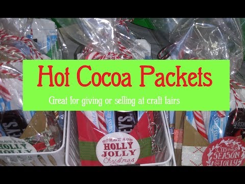 Hot Cocoa Packets for giving or selling at craft fairs
