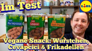 Lidl: Vegane Snack Mini Würstchen, Cevapcici & Frikadellen im Test