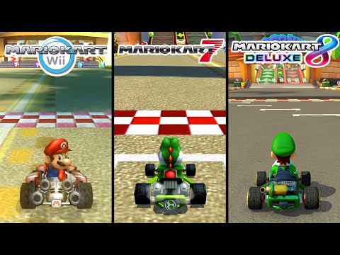 Evolution of Mario Kart Wii Coconut Mall (2008 - 2022)