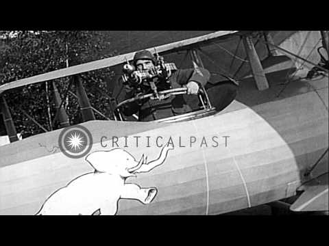 Thumbnail for 28th Escadrille fliers of French Air Service examine a Salmson 2 aircraft during ...HD Stock Footage by Salmson