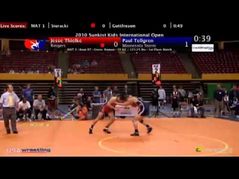 Sunkist Open - Greco - 55kg Finals - Jesse Thiekle vs. Paul Tellgren