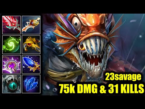 🔥 75k DMG - 31 Kills - Slark - 23savage - Dota 2 Pro Game Highlights