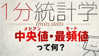 【1分統計学】中央値・最頻値(メジアン・モード)ってなに？ #Shorts