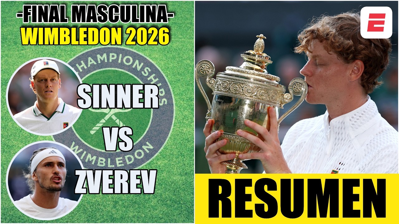 SINNER derrotó a ZVEREV y conquistó su PRIMER GRAND SLAM del 2026 en WIMBLEDON | Highlights | Final