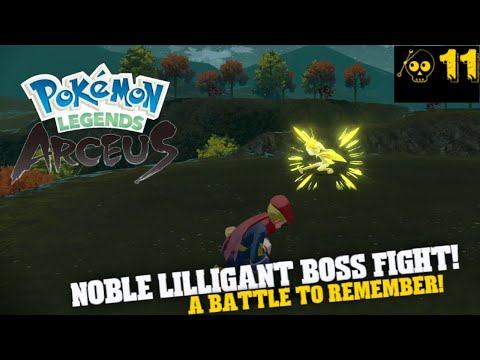 Pokémon Legends: Arceus – Noble Lilligant Boss Fight! A Battle to Remember! 2nd Boss Battle ( EP 11)