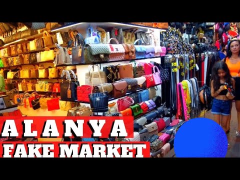 ALANYA FAKE MARKET ! ANTALYA TURKEY TRAVEL ! ALANYA SHOPPİNG 4K