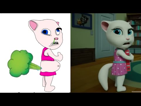 Laugh with My Talking Tom 2 Funny Drawing Meme -Try not To laugh 😂😂