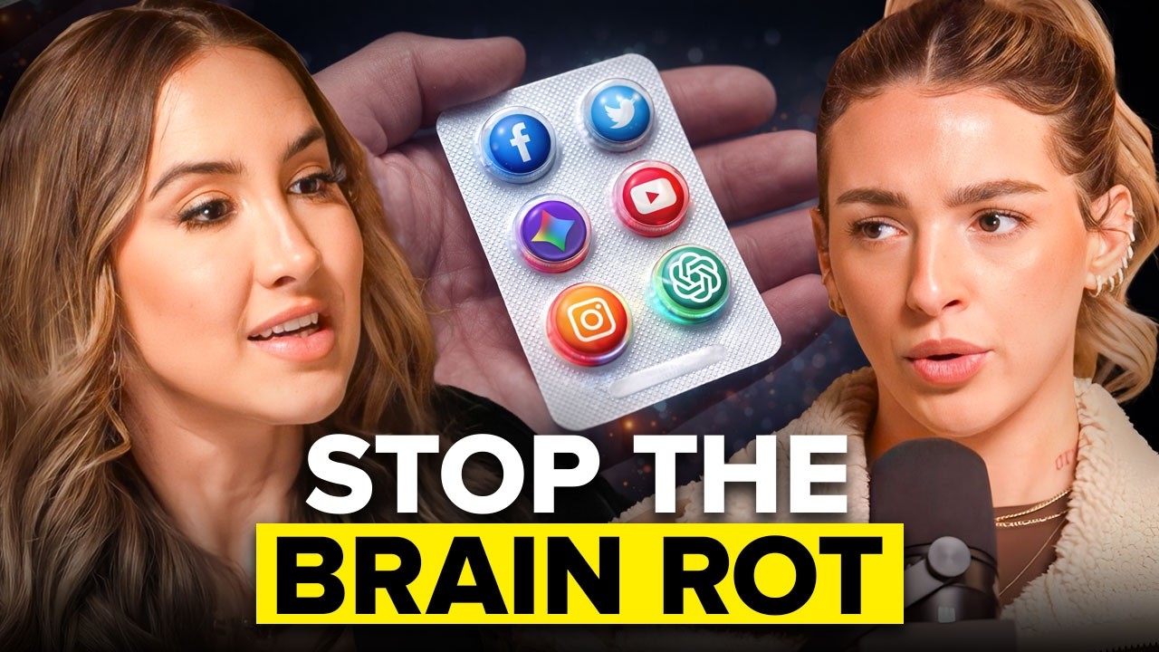 Brain Rot Podcast thumbnail template