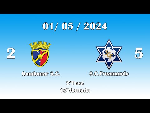 (2023/2024) Sub8 - Fase 2 , 15ªJornada-Gondomar SC 2 - S.C.Freamunde 5