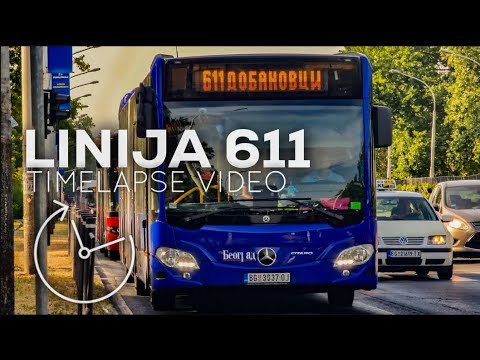 Trasa Linije 611 - Timelapse (4K)