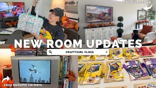 VLOGTOBER DAY 6 | Fall Home Vlog 🏡 Dollar Tree Finds + Cozy Fall Corners & Updates!