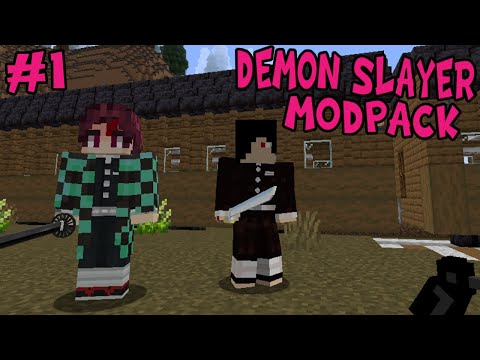 The True Gingershadow - LETS BECOME A DEMON SLAYER! || Demon Slayer Modpack Episode 1 (Minecraft Demon Slayer Mod)