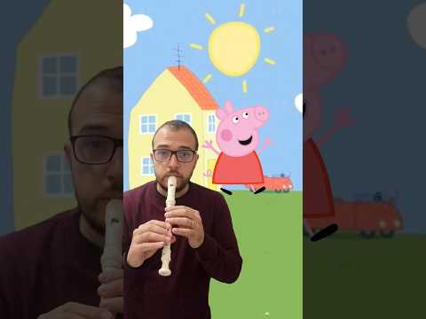 Peppa Pig - Flauta Doce #youtubeshorts #peppapig #flautadoce #music