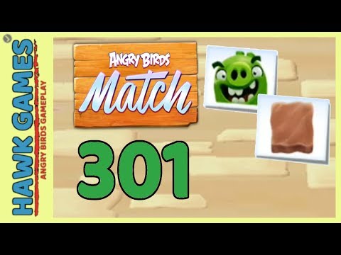 Angry Birds Match ⭐ Level 301 - Walkthrough, No Boosters
