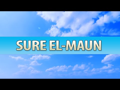 Sure EL- MAUN -  Surah AL-MAUN (Me Titra Shqip)