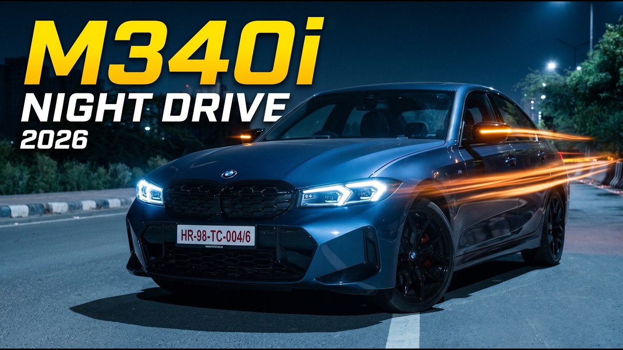 2026 Bmw M340i Night Drive Review: Performance, Ambient Lights, Road Presence & Exhaust Sound ?