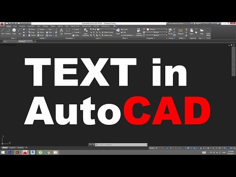 Text in AutoCAD Tutorial