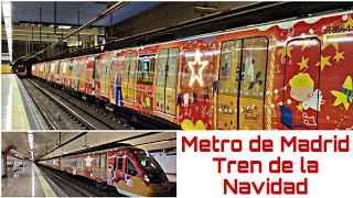 Metro de Madrid tren de la Navidad 2022 - 2023 , línea 6 🚇✨🎄 Christmas subway train