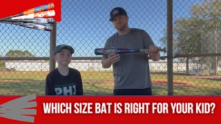 What Size Bat For a Youth Baseball Player Bat Sizing Guide