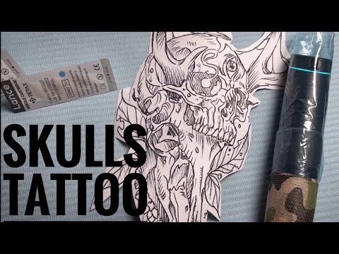 Skulls tattoo | Time lapse