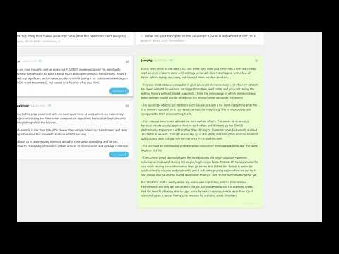 Hacker News comments reading: WebAssembly 2.0 First Working Draft