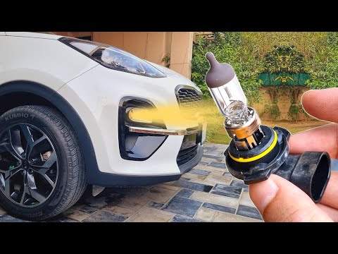How to replace front fog light bulb in Kia Sportage