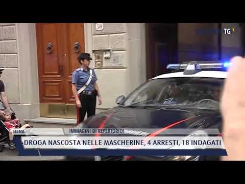 2021-08-12 SIENA - DROGA NASCOSTA NELLE MASCHERINE, 4 ARRESTI, 18 INDAGATI