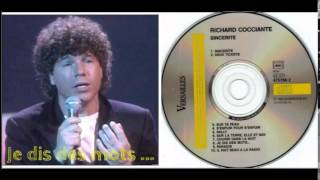 Richard Cocciante - Je dis des mots (Parole della vita)