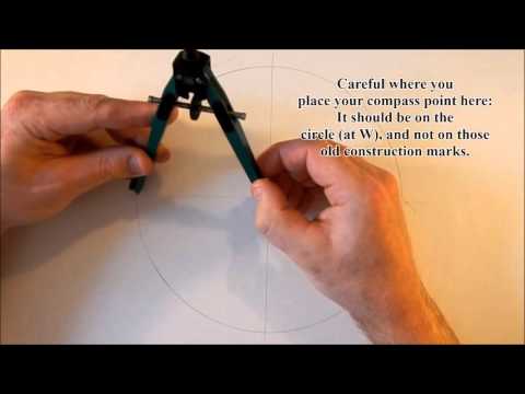 How to draw a pentagon with a compass TWO MINUTES