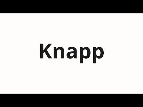 How to pronounce Knapp