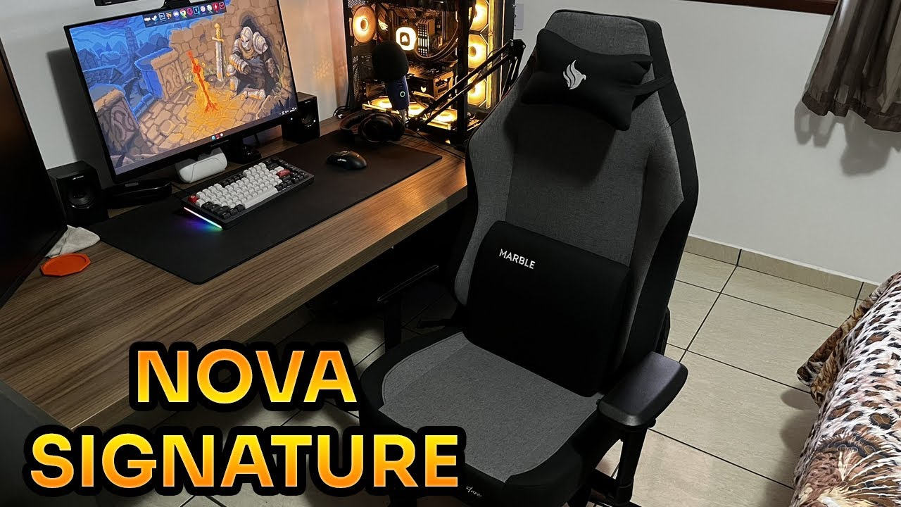 Uma cadeira gamer BOA e BARATA de verdade - Pichau Nova Signature (unboxing)