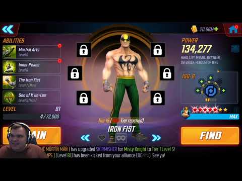 Heroes For Hire 2.0 Iso and T4's - Changing Misty to Striker?! - MSF - Marvel Strike Force