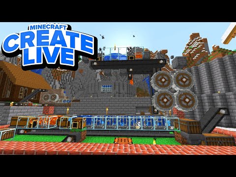 ENDLICH! Die erste FABRIK ist fertig! Automatische Produktion! - Minecraft CREATE LIVE #07