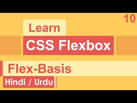 CSS Flexbox Flex Basis Tutorial in Hindi Urdu