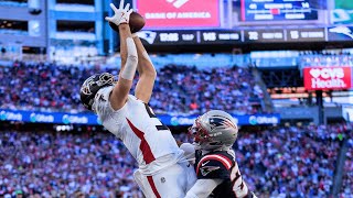 Drake London&#39;s best plays from 3-TD game vs. Patriots | Week 9