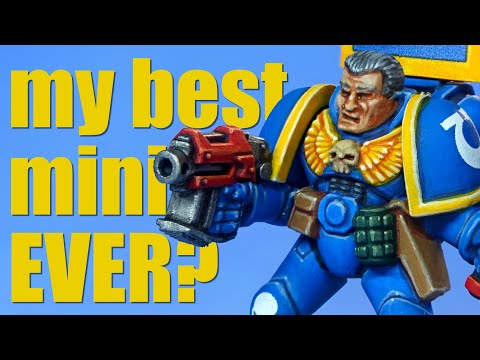 Retro painting Ultramarines feat @GoblinGreen2021