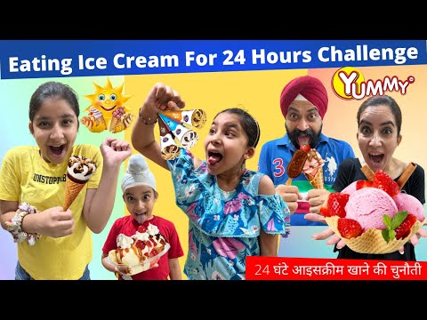 Eating Ice Cream For 24 Hours Challenge | Ramneek Singh 1313 | RS 1313 VLOGS