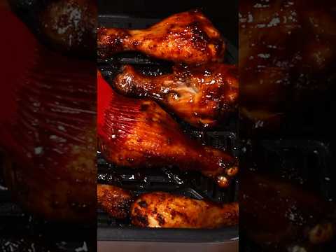 Air Fryer BBQ Chicken Drumsticks Recipe #airfryer #chickenrecipe #recipe #foodshorts #foodie #bbq