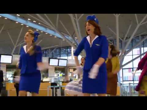 Flashmob am Flughafen Stuttgart - weil´s so scheee war...