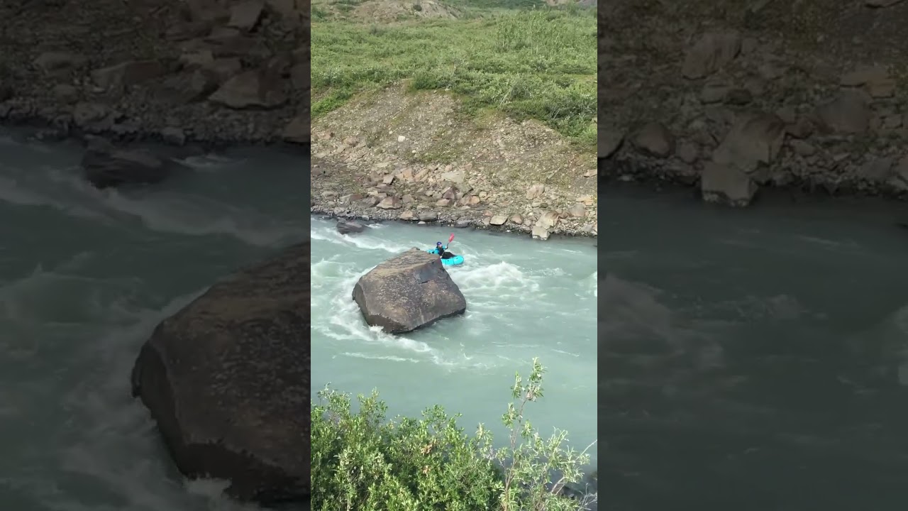 Pack Rafting Maclaren Glacier #foryourpage #airboat #packrafting #alaskaadventure #fypage