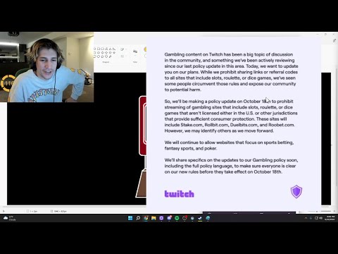 xQc, Hassan, Ludwig reacts to Twitch Officially Banning Gambling
