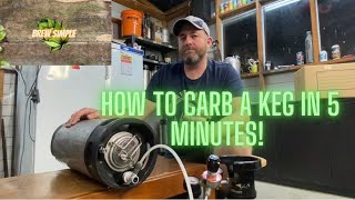 How to carb a keg quickly.