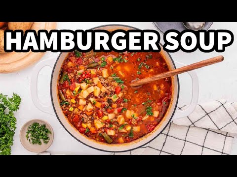 Hearty Hamburger Soup – Easy & Flavorful!