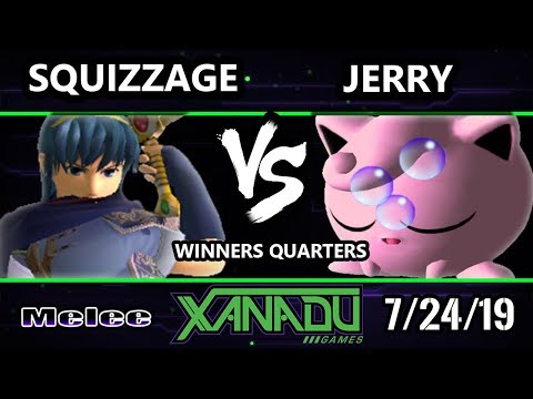 S@X 312 SSBM - Jerry (Jigglypuff) Vs. squizzage (Marth) Smash Melee Winners Quarters
