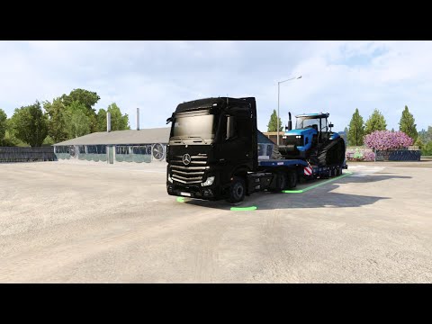 Realistic Driving Mercedes New Actros From Leipzig to Dresden Euro Truck Simulator 2 4K gameplay1.53