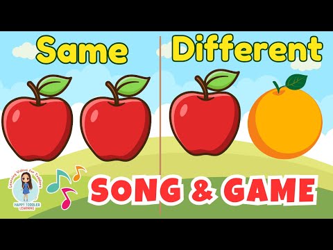 SAME or DIFFERENT Song & Game for Preschool & Kindergarten | Opposite Words | Basic Math for Kids