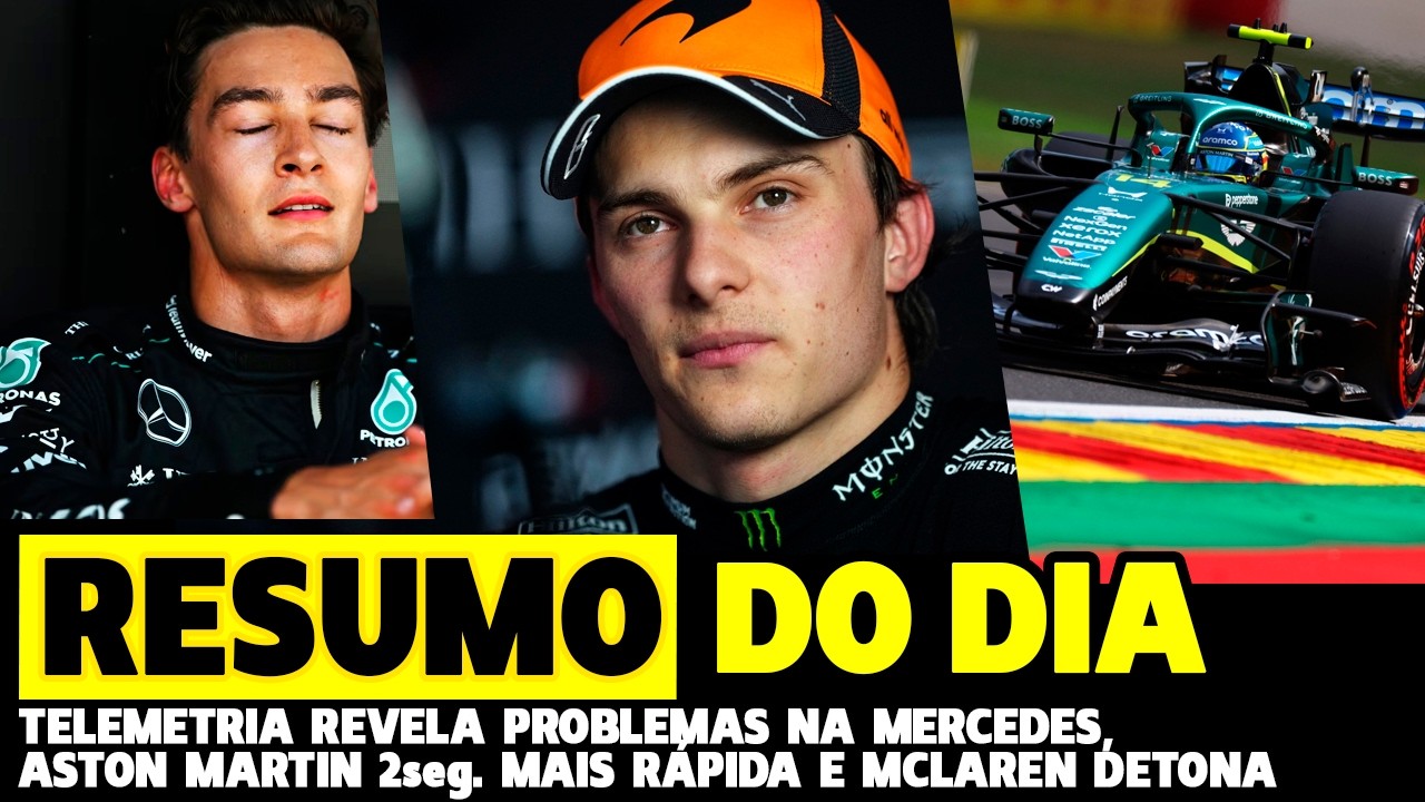 🚨TELEMETRIA REVELA PROBLEMAS NA MERCEDES, MCLAREN DETONA F1 E ASTON ATUALIZADA NA HUNGRIA |FÓRMULA 1